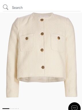 Ba&sh Paris Meredith Jacket Ivory Small 1
